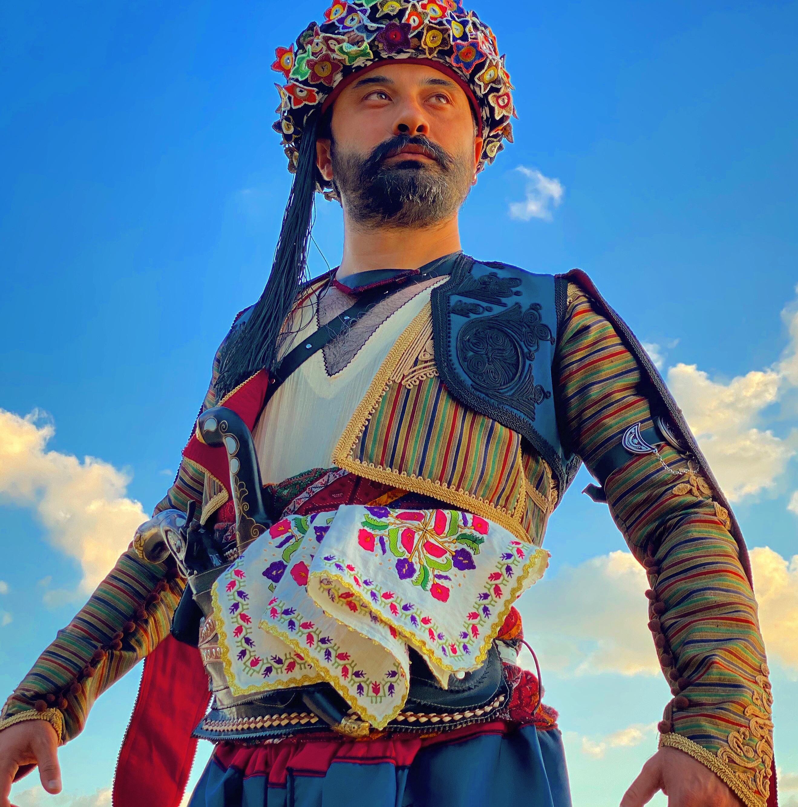 Zeybek dancers at an outdoor cultural event